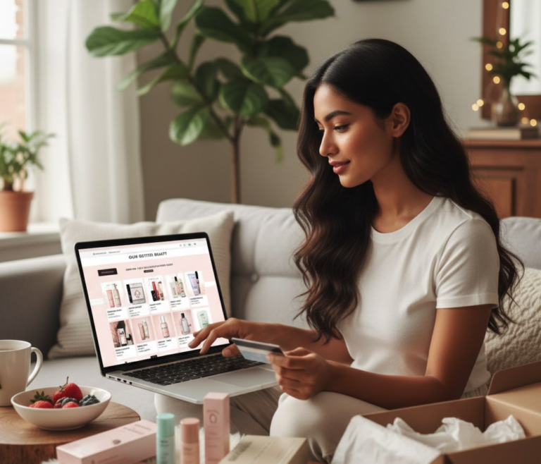 Smart att köpa sina skönhetsprodukter online